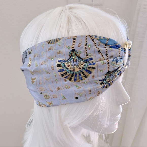 [🌟 PRICE FIRM] CAMILLA Under Scarab Skies Ring Headband Silk Headwrap - Picture 3 of 13
